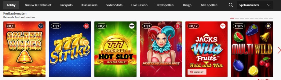 jacks casino spellen