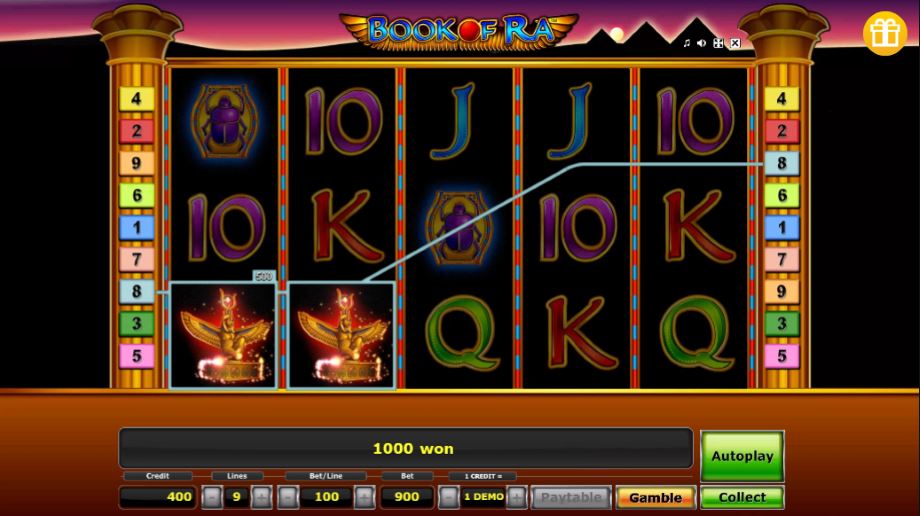 book of ra slot functies