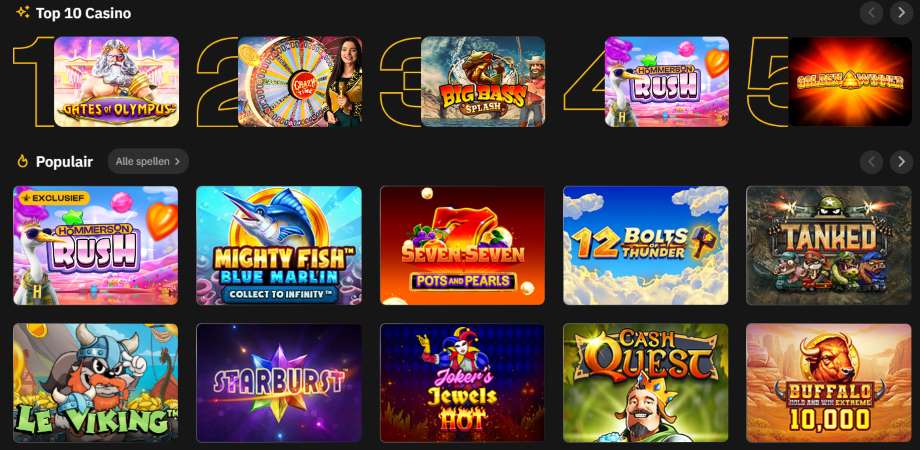 hommerson casino spellen