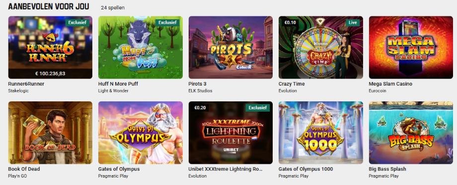 unibet casino spellen