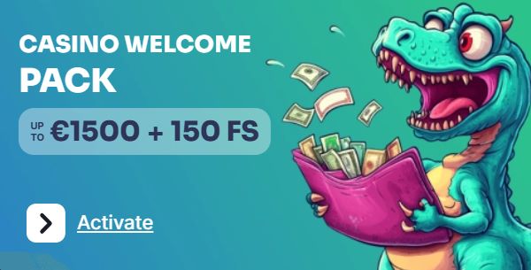 welkomstbonuspakket bij bino bet tot e1500 150 spins voor nieuwe spelers