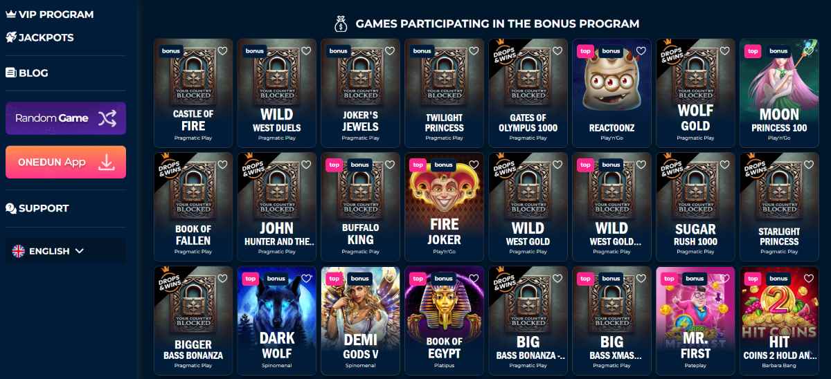 beoordeling van onedun casino 2e stortings bonusactie