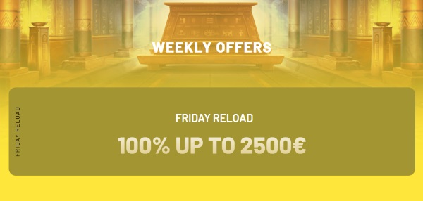 vrijdag reload bonus tot e2500 wekelijkse casinoactie voor terugkerende spelersvrijdag reload bonus tot e2500 wekelijkse casinoactie voor terugkerende spelers