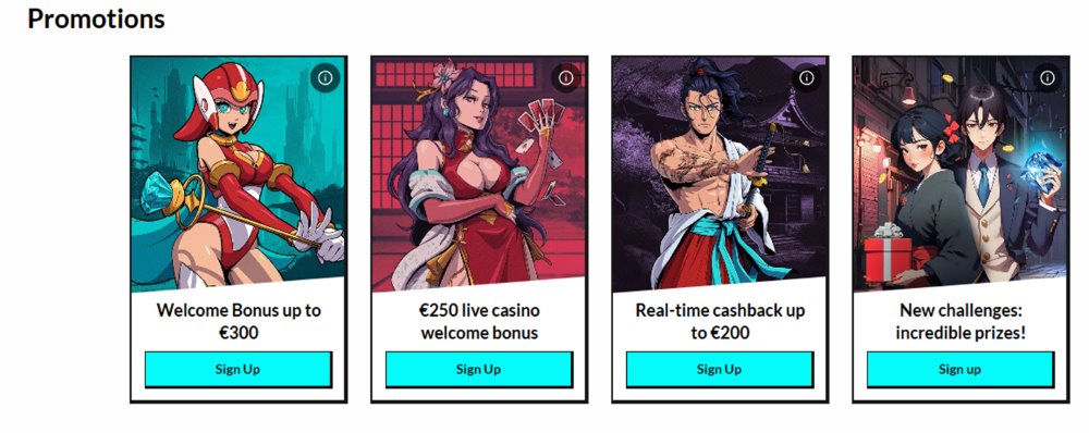 manga casino bonussen