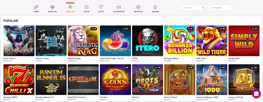 tonybet casino spellen